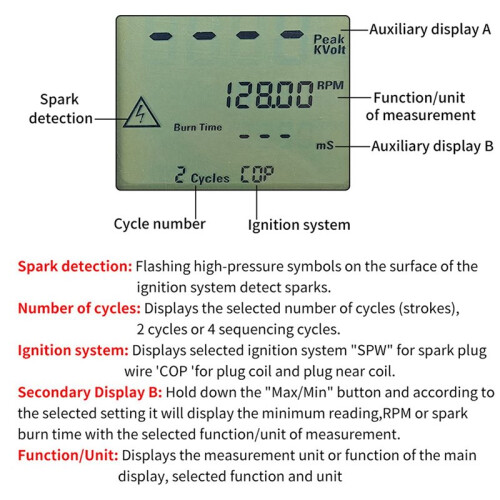 2X JH800 Car Multi-System Ignition Analyzer Test SPW and CoP Systems  Tester High Voltage Coil Detection