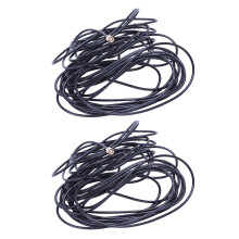 2 Pcs Black RP-SMA Male to Female Wifi Antenna Connector Extension Cable, 10M & 5M