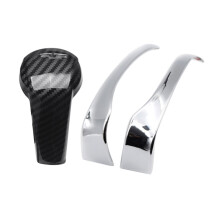 Gear Shift Knob Cover Trim for Cx-5 2017 2018 Abs & for CX-3 CX3 Chrome Car Door Side Rearview Mirror Strip