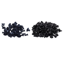 125pcs Plastic Rivets Fastener Auto Car Bumper Push Clips - 100pcs 7mm Hole & 25Pcs 8mm Hole