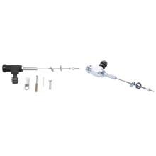 2 Pcs Motorcycle Hydraulic Clutch Master Cylinder Rod Brake Pump M10X1.25mm Aluminum Black & Silver
