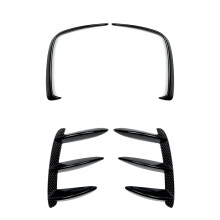 1Pair Car Black Abs Rear Bumper Splitter Spoilers for W176 A200 A250 & 2x Rear Bumper Spoiler Flank Tail Wind Knife
