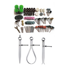 147 pcs Bit set suit Drill rotary tool & Fit Grinding & 3x Spring Inside Outside Divider Caliper Set 8-Inch