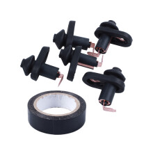 5Pcs Black Door Lamp Light Mounting for Car & 1Pcs 19Mmx10M Duct Waterproof Tape, Black