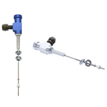2x Motorcycle Hydraulic Clutch Master Cylinder Rod Brake Pump M10x1.25mm Aluminum & silver