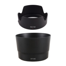 2Pcs Lens Hood: 1Pcs EW-73D Lens Hood Shade Protector Cover & 1Pcs ET-63 Lens Hood