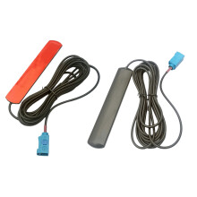 2Pcs for Cic Nbt Evo Combox Tcu Mulf Wifi Gsm 3G Fakra Antenna Air - 3 Meter Black & 1.5 Meter Red