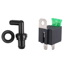 12V 30A 4 Pin SPST Auto Vehicle Relay Normally Opener & 90 Degree PCV Valve and Grommet Kit