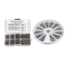 1000Pcs Stainless Steel Screws Set for PC Glasses Mobile Phone & 800Pcs Self Tapping Screw Assortment Kit M2