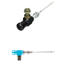 2x Motorcycle Hydraulic Clutch Master Cylinder Rod Brake Pump M10X1.25mm Aluminum Black &