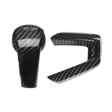 1x Gear Shift Knob Cover for Cx-5 Cx5 2017 2018 & 1x Steering Wheel Trim Abs for 3 2018 Cx-5 2017