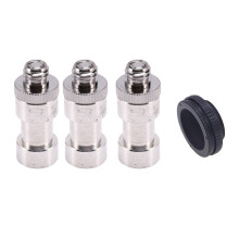 3 Pcs 1/4 Inch 3/8 Inch Tripod Screws to Light Stand & 1 Pcs M42 to M42 Focusing Helicoid Adapter