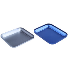 2Pcs Useful Aluminum Alloy Screw Tray with Magnetic Pad for Rc Model Phone Car Repair Tool - & Silver