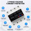 3 Phase Din Rail Voltmeter Ammeter with over/Under Voltage Current Limit Protection Self-Resetting Surge Protector 63A 3