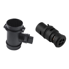 1Pcs Oil Cooler Radiator Coolant Expansion Thermostat Tank & 1Pcs Air Flow Sensor Meter for E36 E38 E46