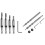 3/8 Inch Pocket Hole Drill Bit with Depth Stop Collar with 5 PCS Self Centering Hinge Tapper Core Drill Bit Set 1