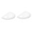 2 Pcs Left Right White Rearview Side View Mirror Replacement Cover Cap Case Shell 1
