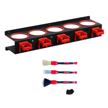 Supporto per Flacone Spray da Parete, Supporto per Flacone Spray, Organizer per La Cura 'Auto con Set di Spazzole per La Cura 'Auto