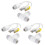 3X POE Splitter 2 in 1 Network Cabling Connector Three-Way RJ45 Connector POE Cable for IP Security Camera 1