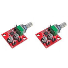 2X LM386 Electret Microphone Amplifier Board with Potentiometer 4-12V Audio Preamp Module Low Noise Mic Amp