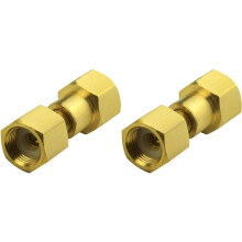 2X CGA-320 to CGA-580 Adapter, Carbon Dioxide Bottom to Argon Nitrogen Regulator Flowmeter Thread Converter