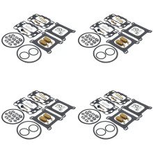 4X Carburetor Rebuild Kit Fit for Edelbrock 1400 1404 1405 1406 1407 1409 1411 1477 for Carter AFB Automotive and Marine