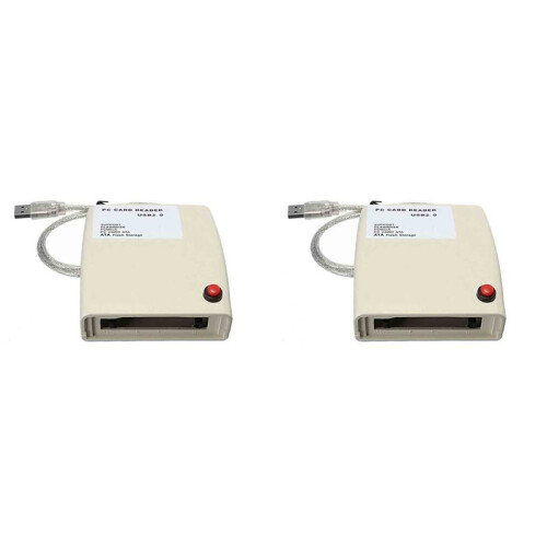 2X USB 2.0 to 68 Pin ATA PCMCIA Flash Disk Memory Card Reader Adapter Converter for Windows