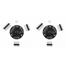 2X MT6826S High Precision High Speed Magnetic Encoder Magnetic Induction Angle Measurement Sensors Module ABZ UVW