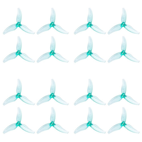 8 Pares 3630 Hélice de 3 Polegadas com 3 Pás para PC, Furo de 1,5 mm para Motor Sem Escova 2004KV RC FPV Drone Verde Pato