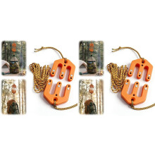 4X Ultralight Block and Tackle Pulley System,Rope Hoist Tool for Solo Hunters to Lift Deer & Gear with Less Effort