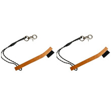 2X Brush, Club Protection and Cleaning , Wooden Outdoor Sports Anti-Loss Wooden Brush, Nylon Brush