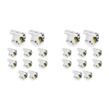 20pcs Wall Mount Pulleys, 1-1/2 Inch Ceiling Mount Single Pulley V- Pulley for 3/8 Inch Wire or Rope