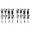 2 Set Adjustable Extension Arm Straight Joint Adapter Kit,Same and Vertical Direction Joints Connector for 1