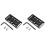 2X Quick Release Plate Multi-Function Expanding Cold Shoe Cheese Plate Double Hole Tube Clamp Tripod Adapter Plate 1