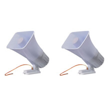 2X 12V Wire 30 Watt Siren Dual Tone Indoor/Outdoor 120Db Sounder Super Alarm Horn Security Alarm Siren
