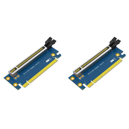 2X Placa Riser PCIE Placa Riser PCI-Express 3.0 16x, Placa Riser PCI Express 3.0 16X 90 Graus de Alta Velocidade para Servidor 2U 1