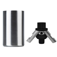 1Pcs Insulated Wine Cooler Bucket with Wine Aerator & 1Pcs Stainless Steel Champagne Stopper with Pump