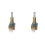 2X EC11 Encoder Dual-Shaft Axis EC110701N2B with Push Button  30 Position 15 Pulse 8Pins 25MM Half Shaft 2