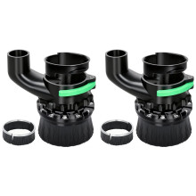 2X Sabot Anti-Poussière de 65 mm et 69 mm de Diamètre pour Fraiseuse CNC, Compatible avec Deux Longueurs de Brosse, Diamètre Du Tuyau: 38 mm (1,5