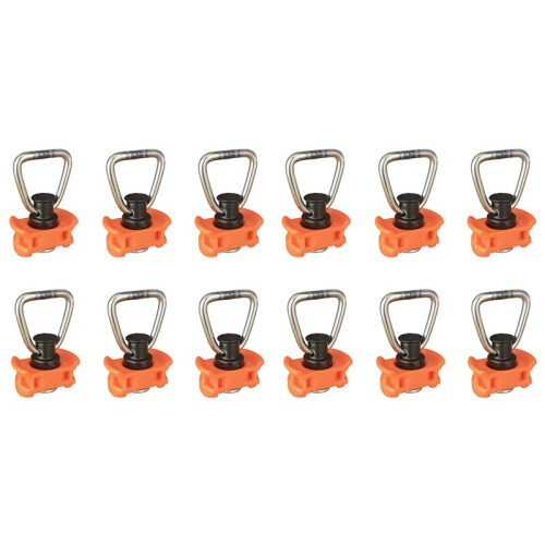 12 Pack Single Stud L-Track Fitting with D  for L Track,Single End Fitting for Airline Rails