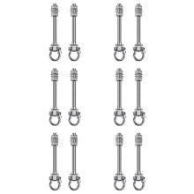12x Heavy Duty Swing Hook Yoga Hammock Sandbag Hook Hanging Chair Accessories for Playground Porch Yoga Hammock