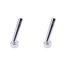 2X Silenciador de Escape Universal para Motocicleta, 48 mm/1,9 Polegadas, Ajustável, com Eliminador de Ruído em DB