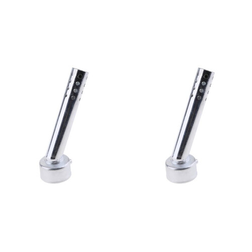 2X Silenciador de Escape Universal para Motocicleta, 48 mm/1,9 Polegadas, Ajustável, com Eliminador de Ruído em DB
