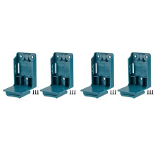 Lot de 4 Supports de Batterie et D'Outils 2 en 1 pour Batterie pour 18 V Li-Ion, Support de Rangement Mural pour Outils