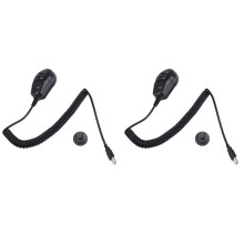 2X Haut-Parleur et Microphone USB QX-18 pour Euro Truck Simulator 2, avec Prise en Charge PTT et Clavier USB avec Support Microphone.