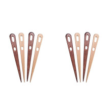 8Pcs Large Eye Sewing Needle DIY Wooden Weaving LoomTools Darning Two Eye Yarn Knitting NeedlesCraft