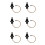 6X TS17 Enaxlig Joystick Rocker Engineering Equipment Controller Tillbehör för Hall 1
