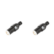 2X Hifi Vinyle LP Phono Five-Pin 5pin DIN Fiche Femelle Siège DIN pour AMP Audio Tonearm Ligne Tonearm Ligne Câble de Signal