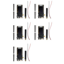 5X LILYGO LoRa32 V2.1 ESP32 Development Board with WiFi, , 0.96 Inch OLED Display 868MHz LoRa32 V2.1 Module