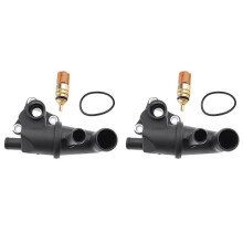 2X Termostathus Vattenutloppsrör 25611-02801 för Getz 2002-2011 EON för PICANTO 2004-2011 I10 2007-2013